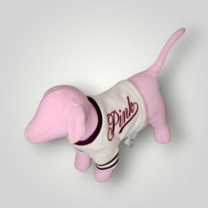 PINK BY VICTORIA'S SECRET LOGO VARSITY SWEATER PLUSH MINIDOG SUMMERDog Plush